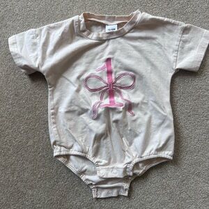 First Birthday Bow Bubble